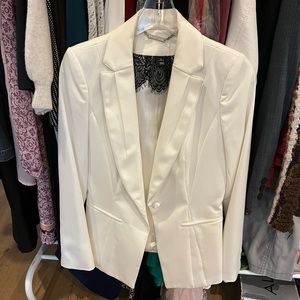 White Tuxedo Jacket White House/Black Market